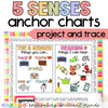 5 Senses Anchor Charts | Kindergarten Anchor Charts, First Grade | Science