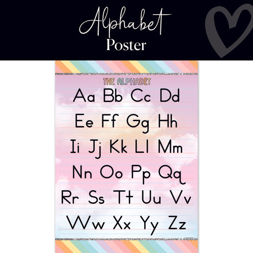 Shimmer Pop Alphabet Poster 