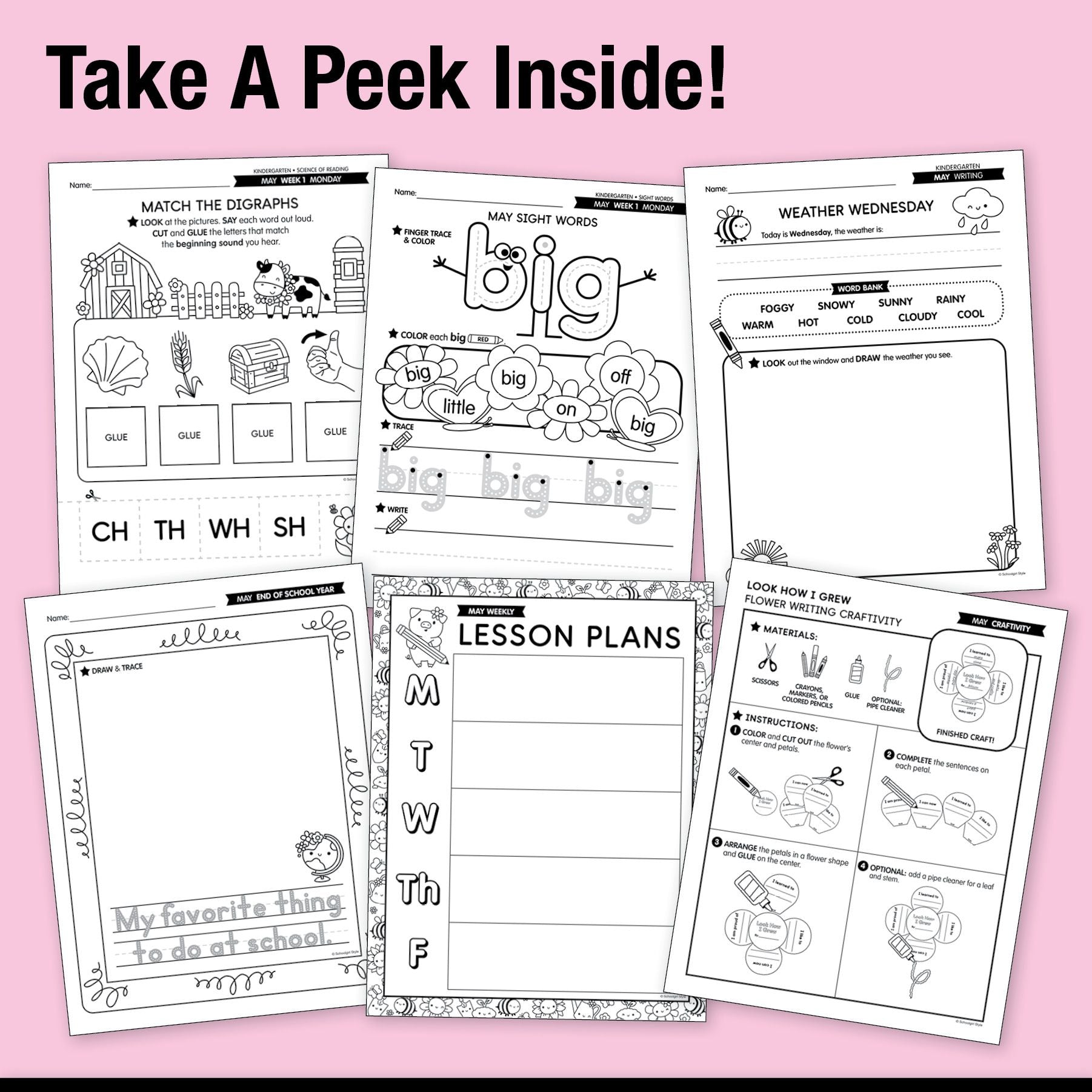Ultimate Kindergarten May Thematic Unit Bundle