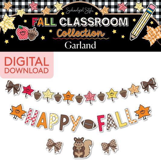 Printable Fall Garland | 90s Teacher