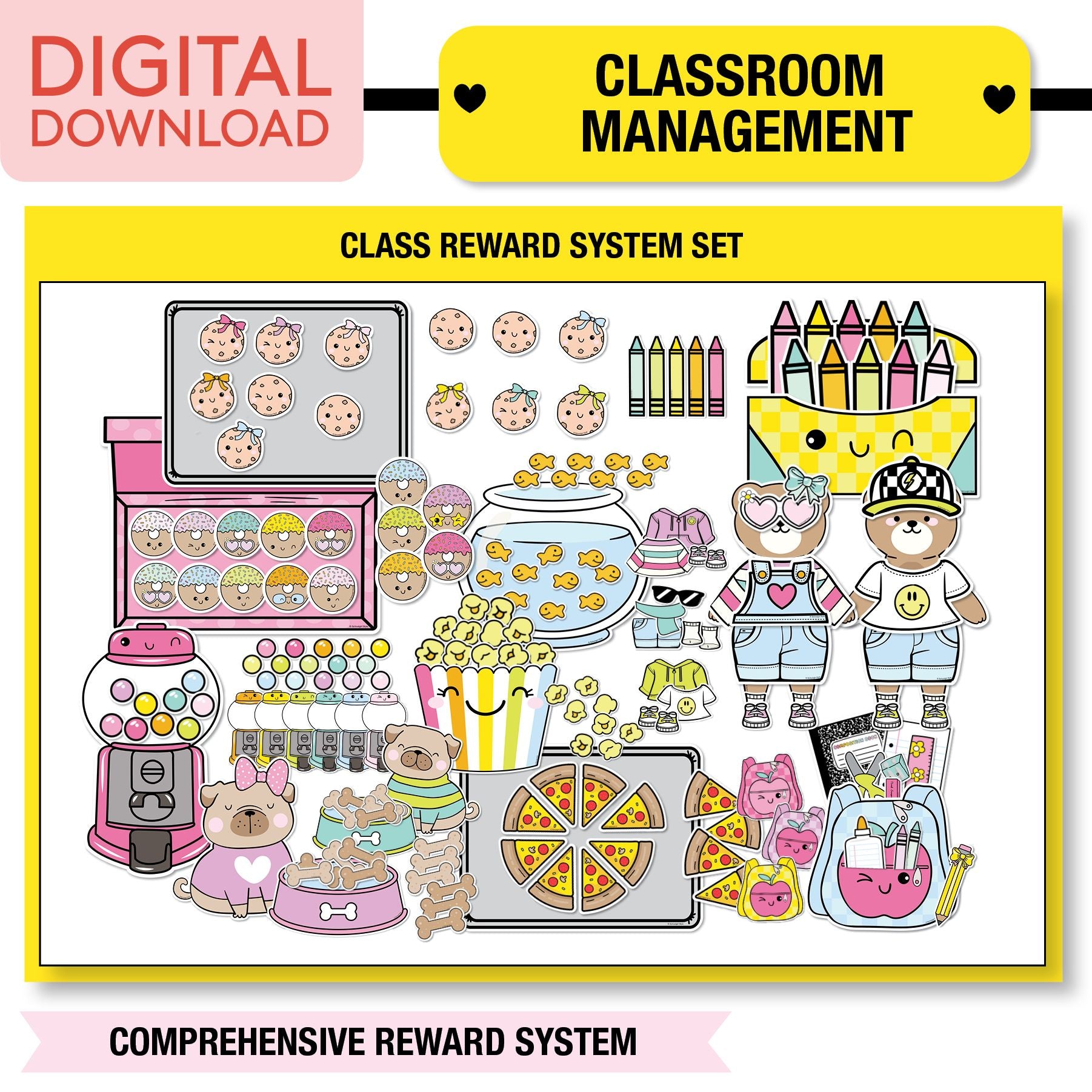 Printable Ultimate Brights Classroom Management and Organization Bundle