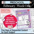 Load image into Gallery viewer, Printable Preschool February Week 1 Resources

