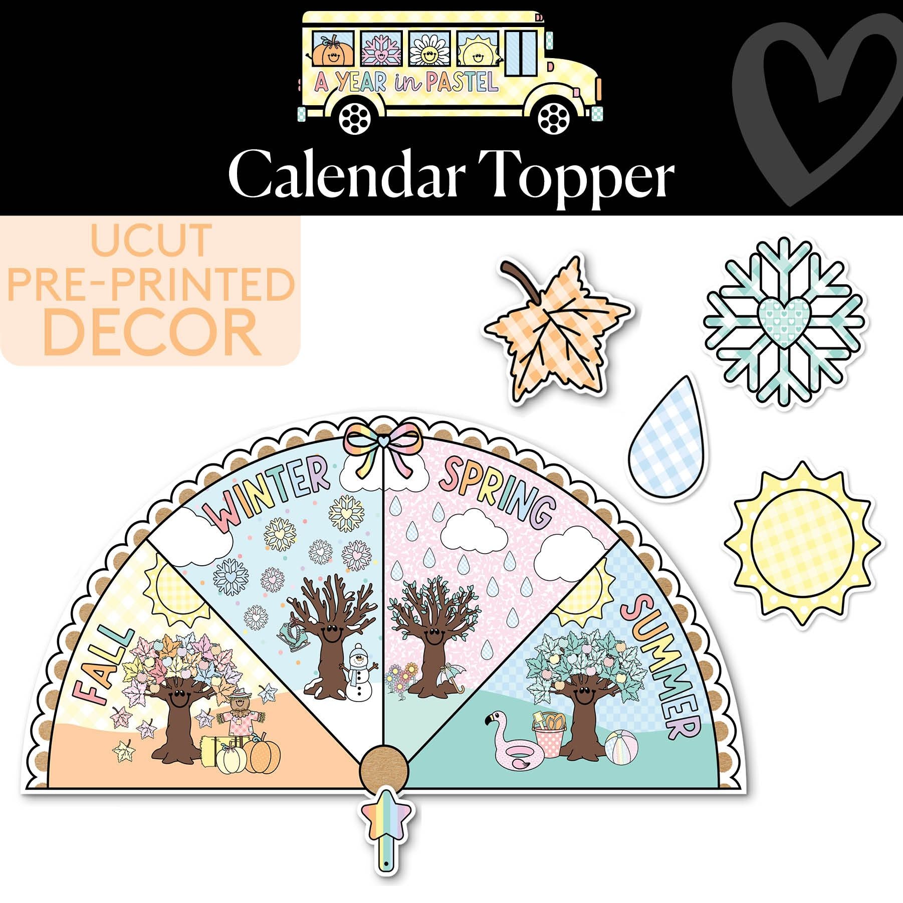 Seasons Calendar Topper | A Year In Pastel