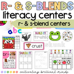 R- and S-Blends Phonics Centers | Literacy Centers | Kindergarten, First Grade