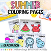 Summer & Graduation Coloring Book | Coloring Pages | May, June | End of the Year