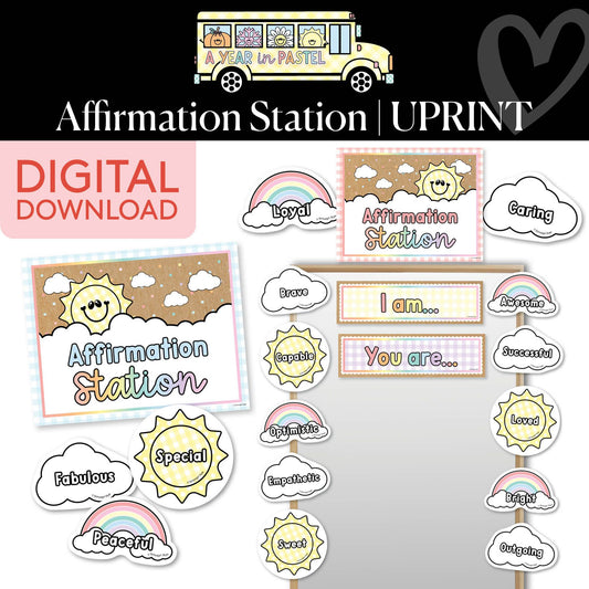 Printable Affirmation Station | A Year In Pastel