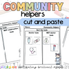 Community Helpers Cut and Paste Worksheets | Tools | Kindergarten, 1st