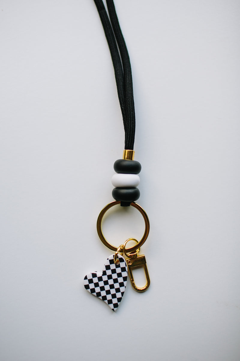 BFF Lanyard Black and White Teacher Accessories by Jenny Lloyd Lanyards