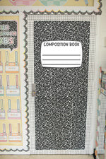 composition notebook door decor bundle