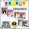 Bright Rainbow Welcome to Class Bunting