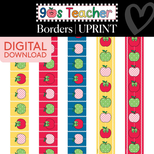 Printable Border Vault: Vol. 3 | 90s Teacher