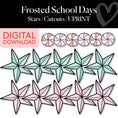 Load image into Gallery viewer, Printable Christmas Stars Cutouts | Frosted School Days
