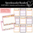 Load image into Gallery viewer, Printable Halloween Editable Calendars and Newsletters | Spooktacular Readers
