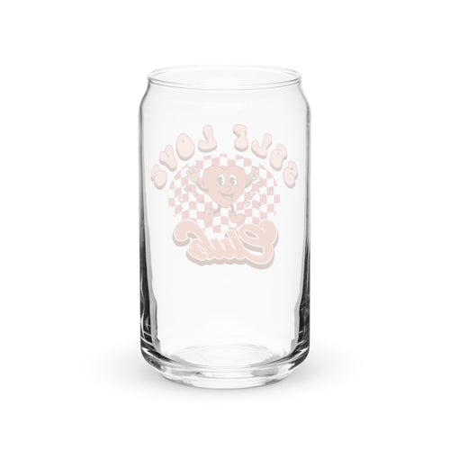 Self Love Club Trendy Drinkware Can-Shaped Glass