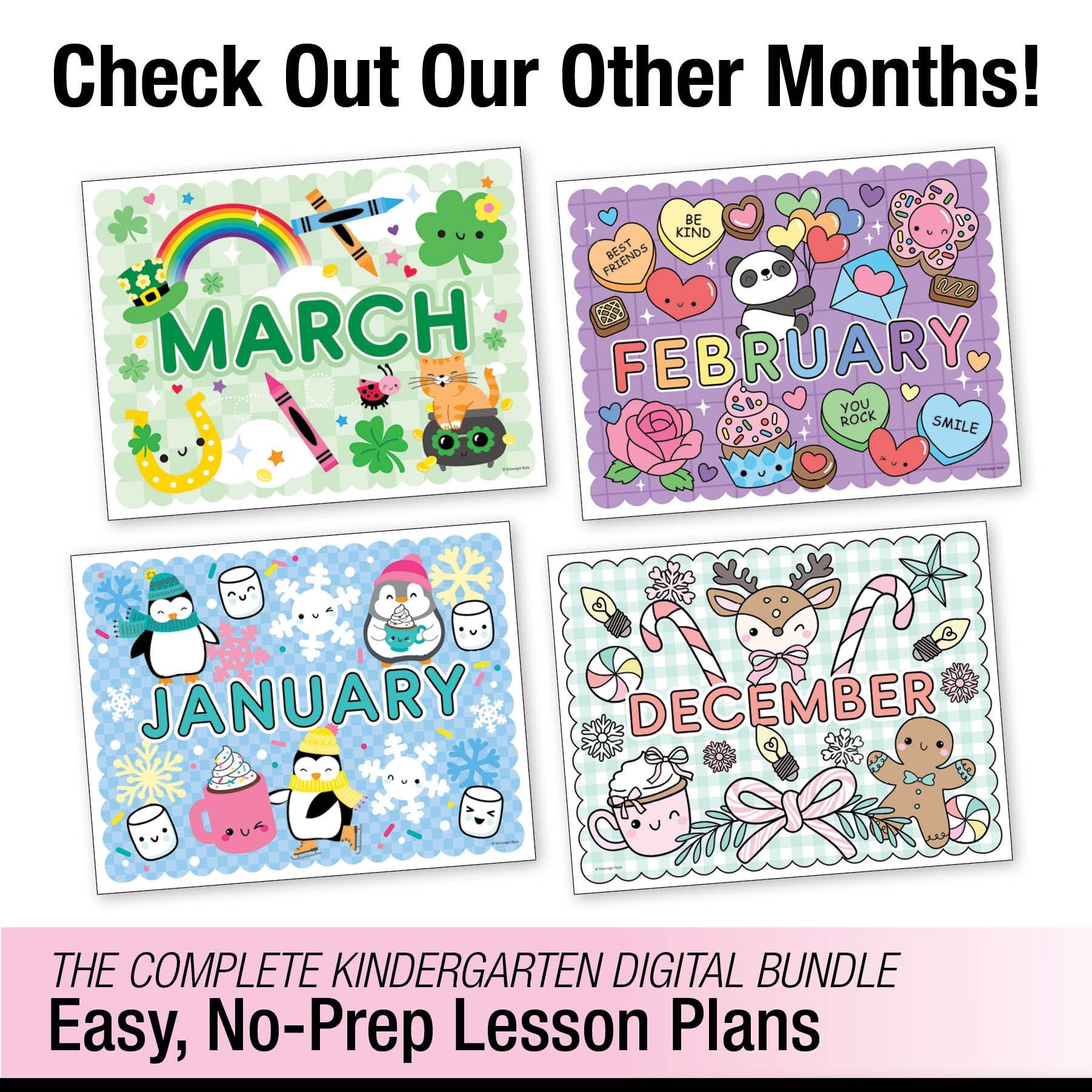 Printable Kindergarten April Thematic Unit Bundle