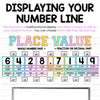 Varsity Letter Classroom Number Line | Place Value | Whole Numbers | Decimals