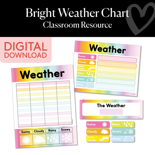 Printable Bright Weather Chart