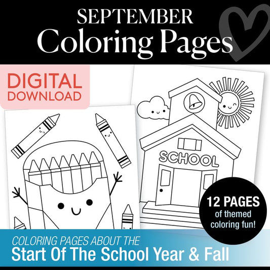 Free September Coloring Pages