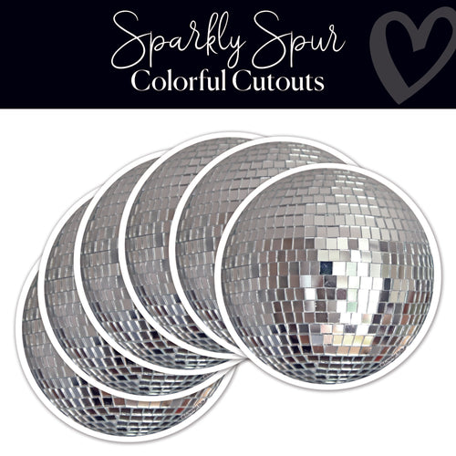 Sparkly Spur Disco Ball Cutouts 