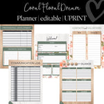 Printable Teacher Planner | Editable and Digital Teacher Planner | Floral and Boho Classroom Decor | UPRINT | Schoolgirl Style