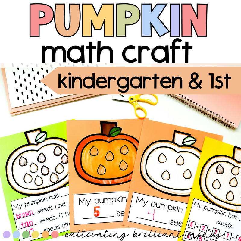 Pumpkin Math Craft | | Kindergarten, First Grade | October | Halloween