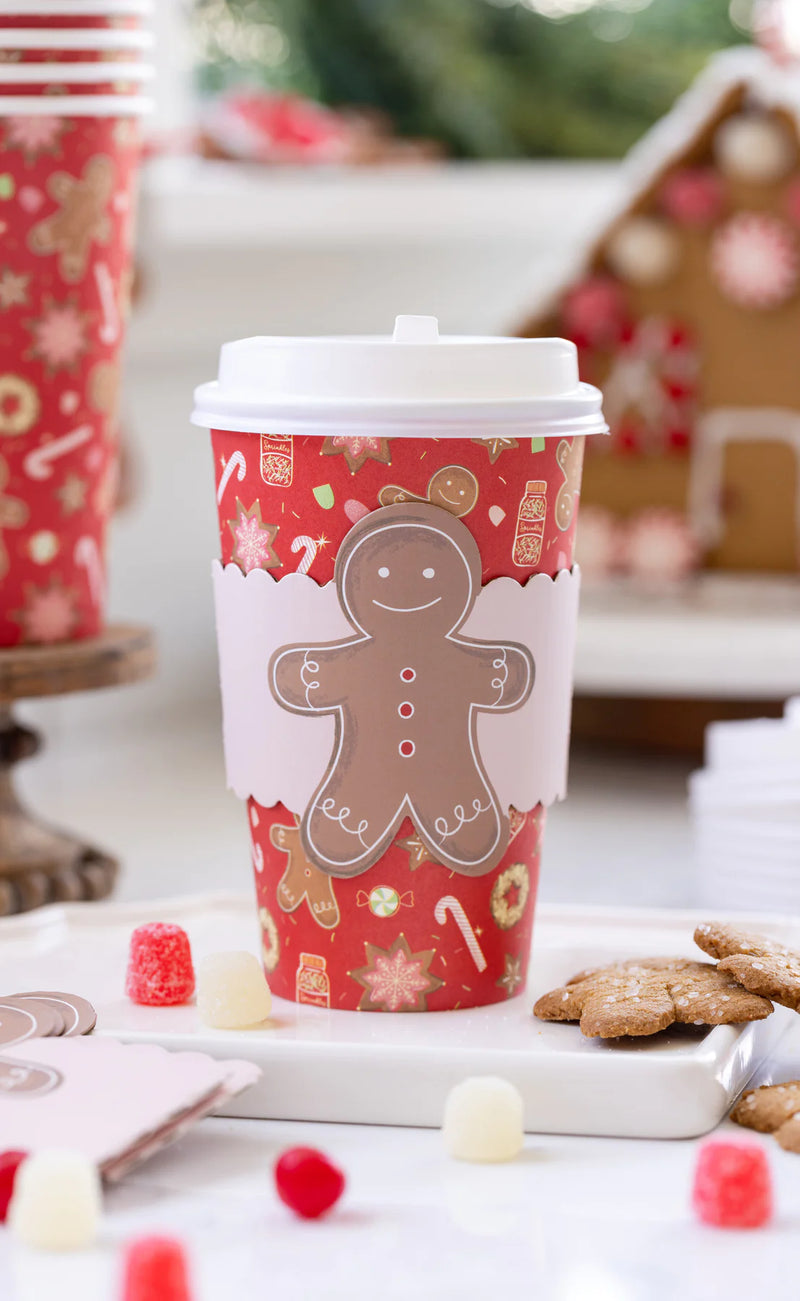 Gingerbread Man Coffee Cups | Christmas| Paper Goods | Schoolgirl Style