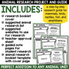 Animal Report Research Project Template Informational Writing Book Project