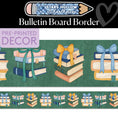 Load image into Gallery viewer, Rory's Reading Pile Bulletin Board Border | Stars Hollow Schoolhouse
