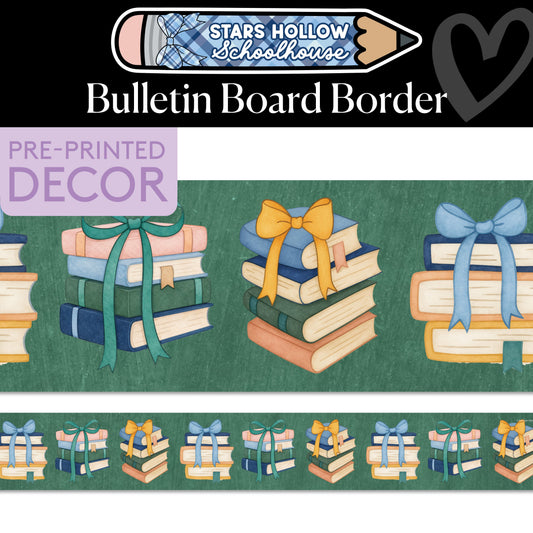 Rory's Reading Pile Bulletin Board Border | Stars Hollow Schoolhouse