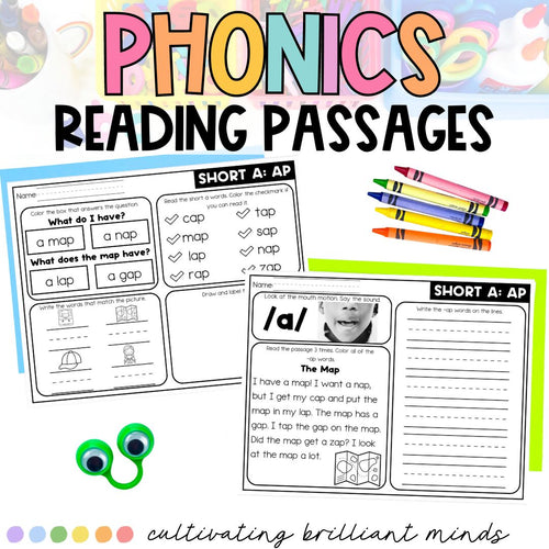 Short A Reading Passages | Decodable Passages with Comprehension Questions | SoR