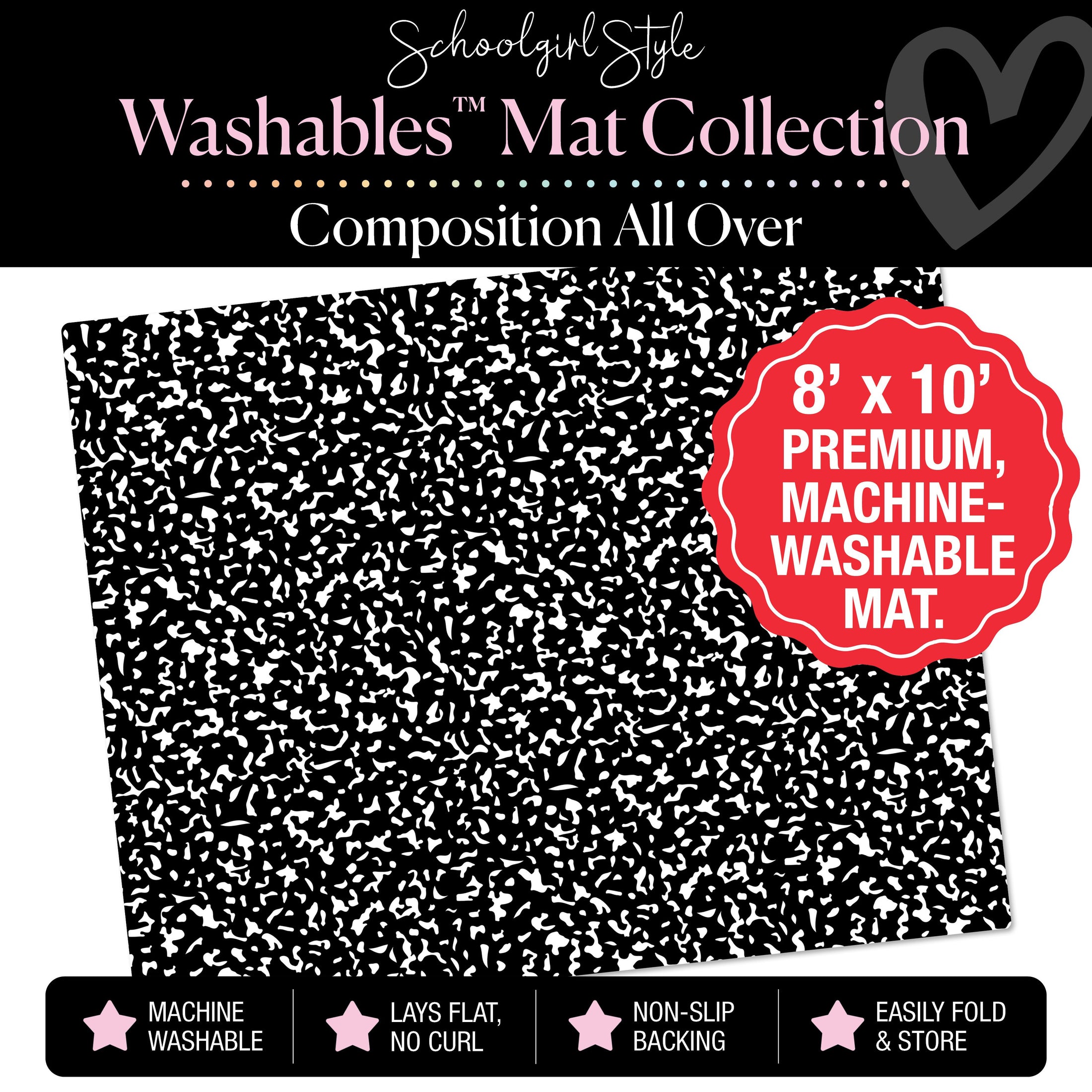 Composition All Over Classroom Mat by Schoolgirl Style