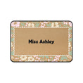 Load image into Gallery viewer, Kraft Paper Floral Personalized Desk Mat | Miss Honey's Cottage Classroom
