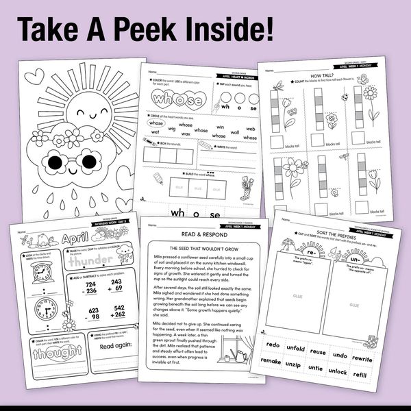 Ultimate Second Grade April Thematic Unit Bundle