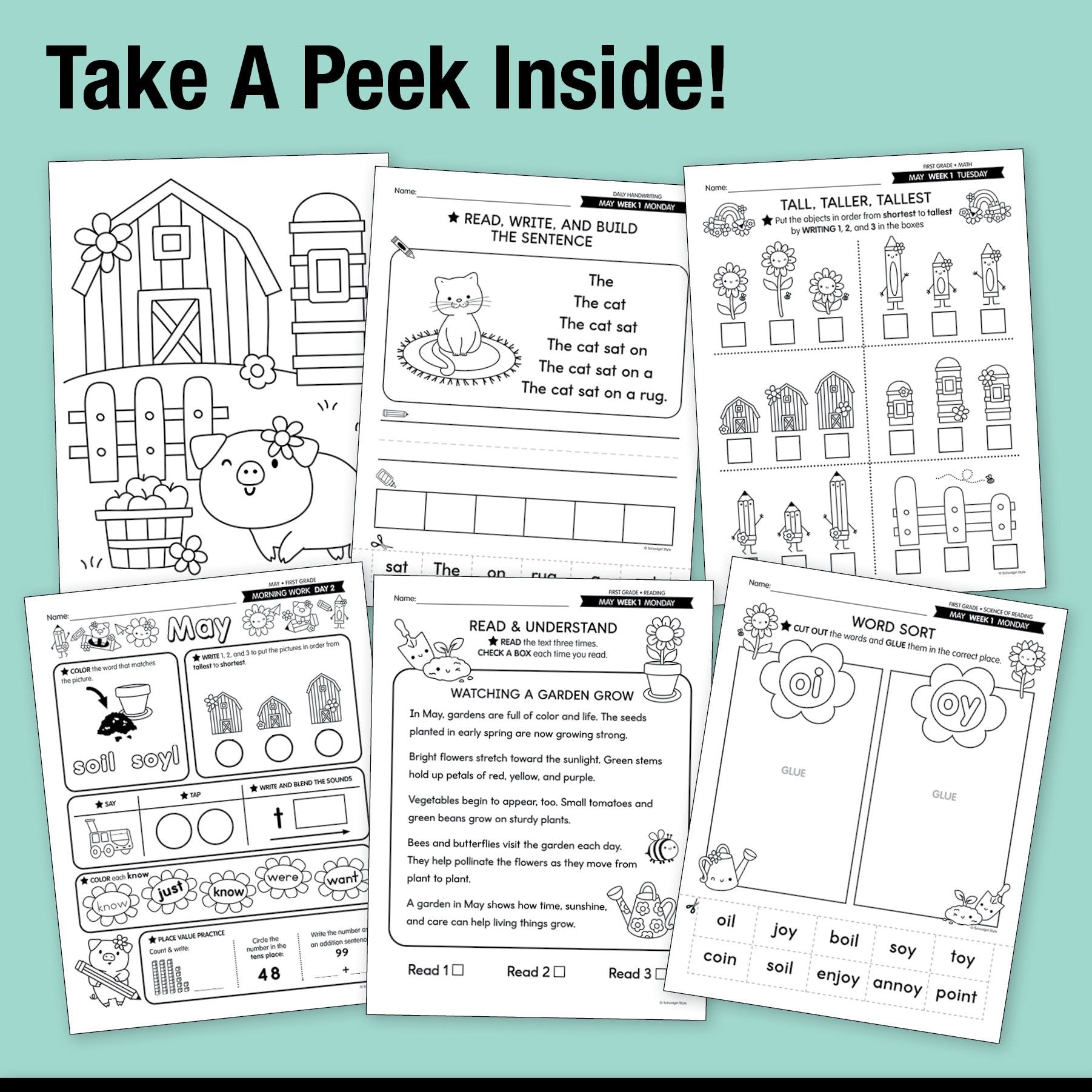 Ultimate First Grade May Thematic Unit Bundle