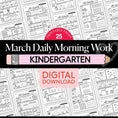 Load image into Gallery viewer, Printable Kindergarten March Daily Morning Work
