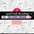 Load image into Gallery viewer, Printable Second Grade April Daily Reading
