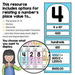 Varsity Letter Classroom Number Line | Place Value | Whole Numbers | Decimals