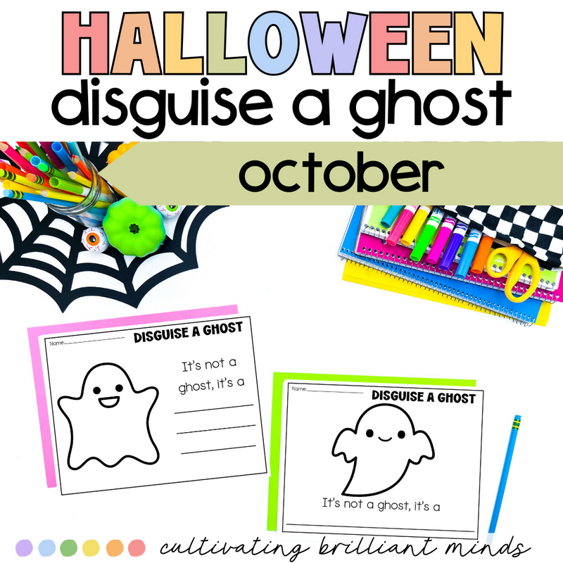 Disguise a Ghost Worksheet | Halloween | October