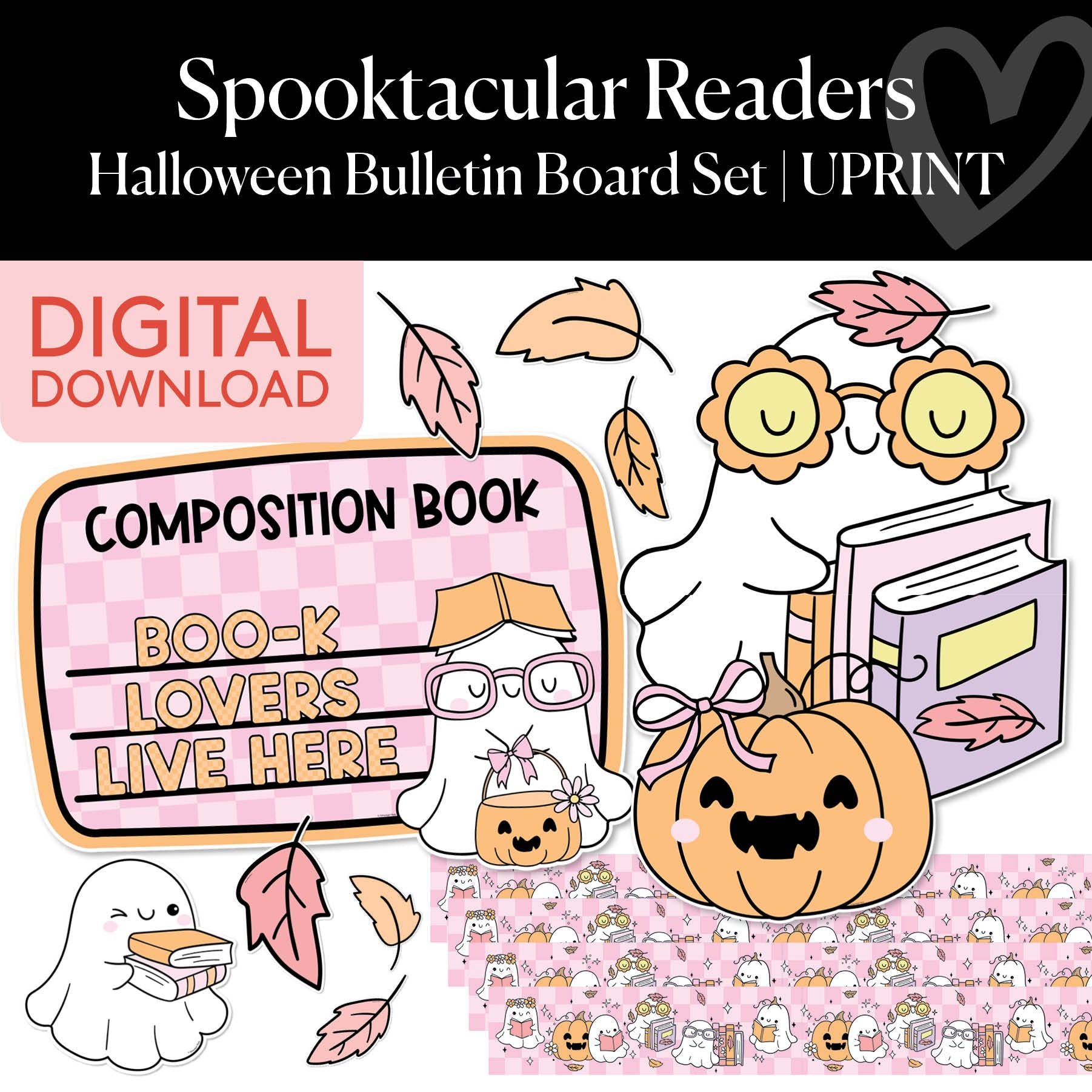 Printable Halloween Bulletin Board Set | Spooktacular Readers