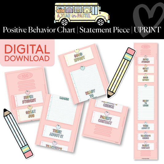 Printable Positive Behavior Chart | A Year In Pastel