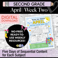 Load image into Gallery viewer, Printable Second Grade April Week 2 Resources
