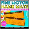 Editable Name Practice Fine Motor Name Activities Push Pins Name Mats