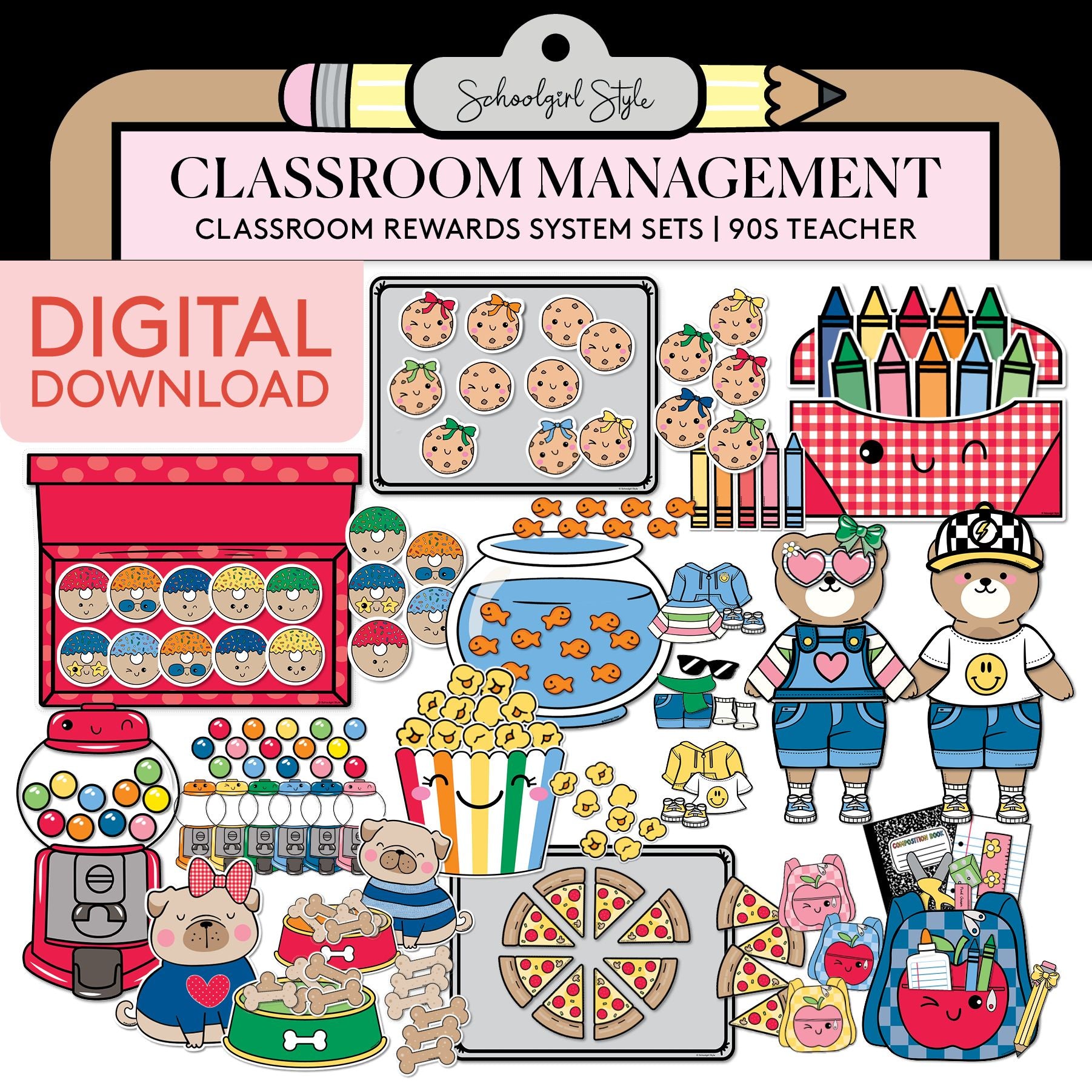 Printable Classroom Rewards Systems | 90s Teacher