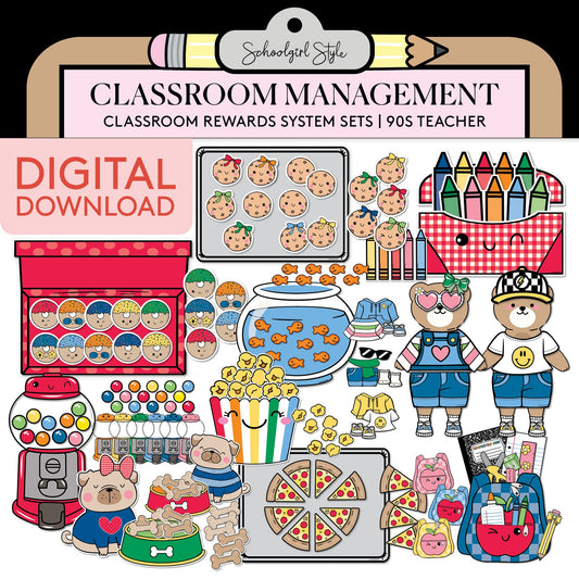 Printable Classroom Rewards Systems | 90s Teacher
