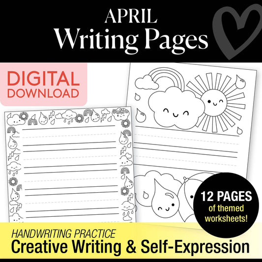 Printable April Writing Pages