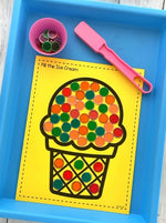 Ice Cream Fine Motor Activities for Pre-K and Preschool