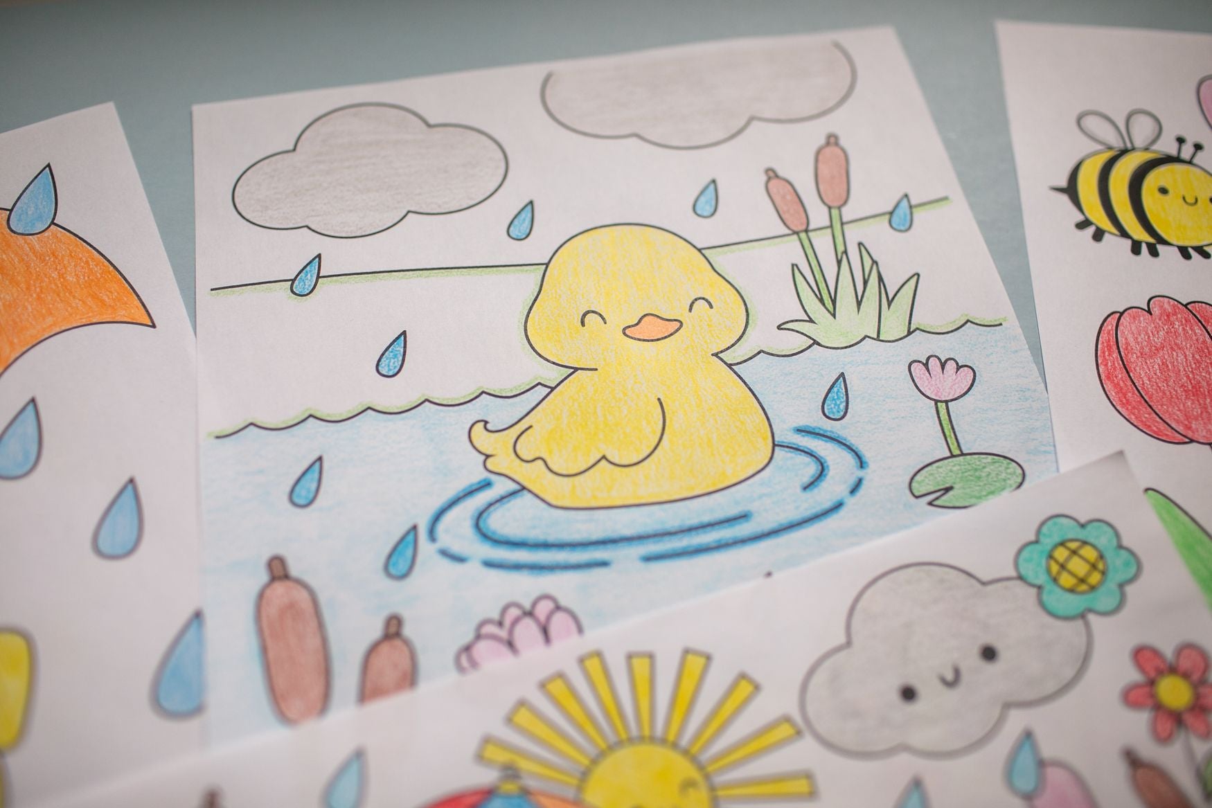 Free Printable April Coloring Pages 