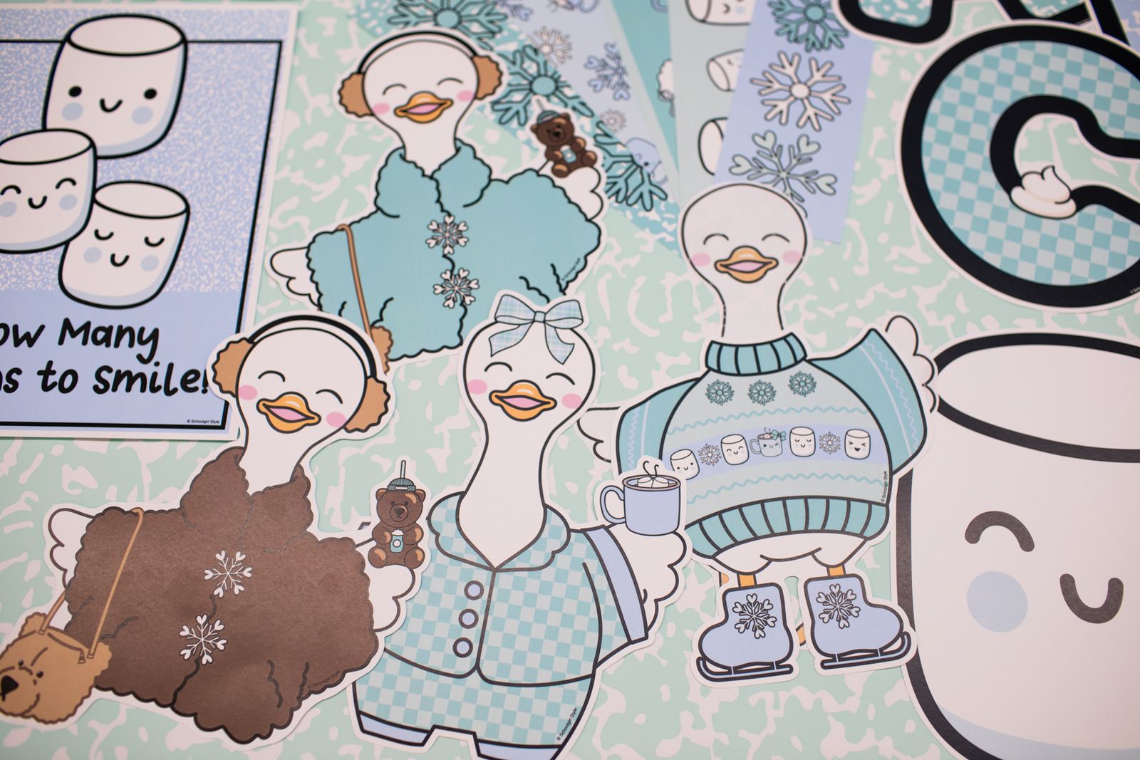 Printable Winter Goose and Costumes | Sweet Sips and Snowflakes