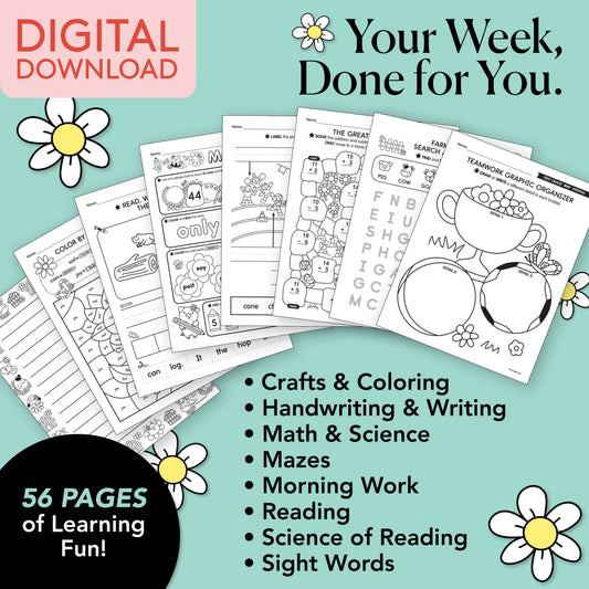 Printable First Grade May Week 2 Resources