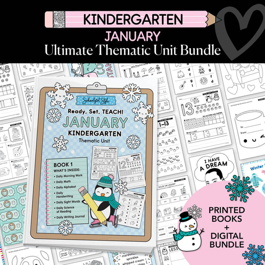 Ultimate Kindergarten January Thematic Unit Bundle